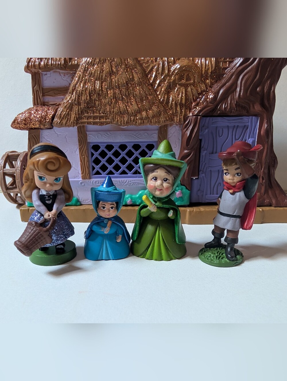 Sleeping Beauty Set of Small Disney Animators House And Figures